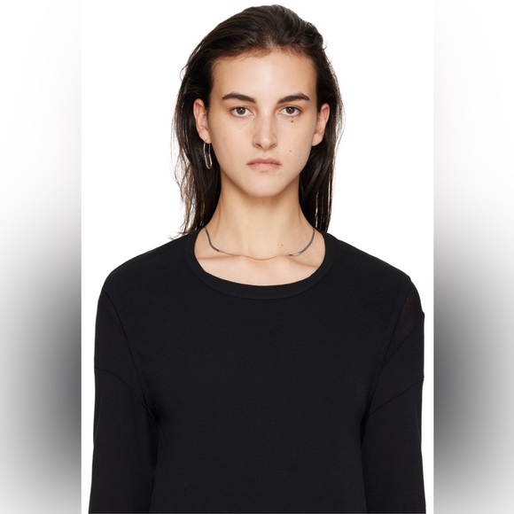 MARIA BLACK Single Silver Chance Paperclip Earring - Picture 5 of 7